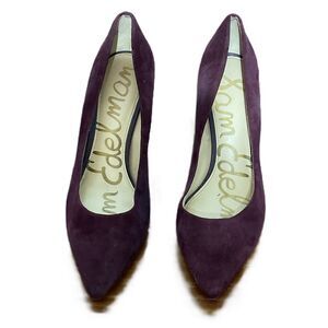 Sam Edelman Tonia Burgundy Suede Heels Size 7.5